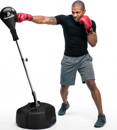 Punching Bag with Stand, Boxing Bag for Teens & Adults - Height Adjustable - Speed Bag for Training, Boxing Equipment, Stress Relief & Fitness